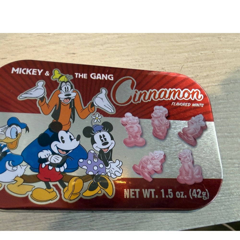 Disney Parks Mickey & The Gang Cinnamon Mint Tin Mickey Minnie‎ Donald Goofy Red